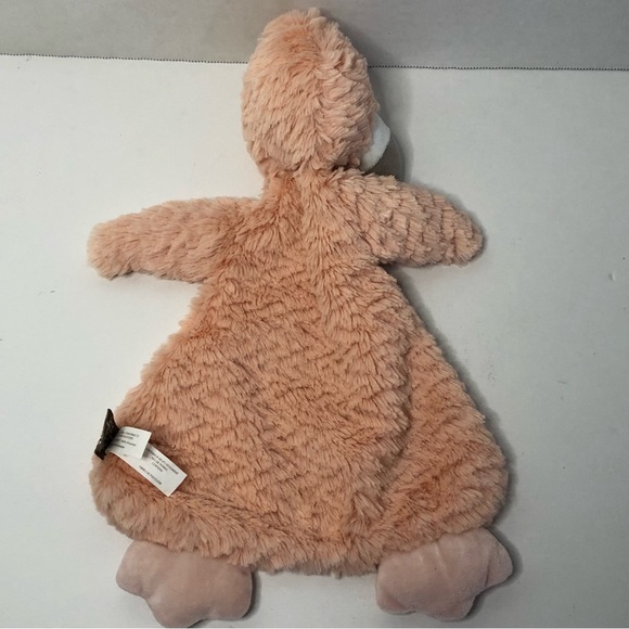 Demdaco Flamingo Bird Pink Minky Baby Lovey Security Blanket Rattle Soft Plush - Picture 3 of 4